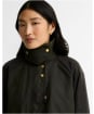 Women's Barbour Checked Kirklees Waxed Jacket - Fern / Classic / Shadow Classic