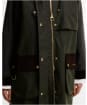 Women's Barbour Checked Kirklees Waxed Jacket - Fern / Classic / Shadow Classic