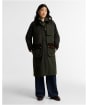Women's Barbour Checked Kirklees Waxed Jacket - Fern / Classic / Shadow Classic