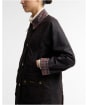 Women's Barbour Icons Tartan Collar Modern Beadnell Waxed Jacket - Rustic / Muted