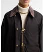 Women's Barbour Icons Tartan Collar Modern Beadnell Waxed Jacket - Rustic / Muted