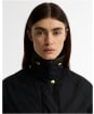 Women's Barbour Icons Modern Beaufort Waxed Jacket - Black / Ancient 