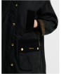 Women's Barbour Icons Modern Beaufort Waxed Jacket - Black / Ancient 