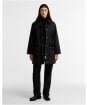 Women's Barbour Icons Modern Beaufort Waxed Jacket - Black / Ancient 