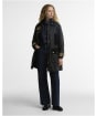 Women's Barbour Icons Modern Beaufort Waxed Jacket - Navy / Birchwood