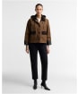 Women's Barbour Adina Waxed Jacket - TAN/SHADOW CLASS