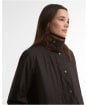 Women's Barbour Modern Border Waxed Jacket - Rustic / Muted