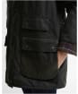 Women's Barbour Modern Border Waxed Jacket - Sage / Classic
