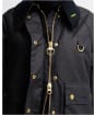 Women's Barbour Icons Modern Spey Waxed Jacket - Navy / Birchwood
