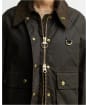 Women's Barbour Icons Modern Spey Waxed Jacket - Olive / Classic Tartan