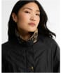 Women's Barbour Icons Beadnell Waxed Jacket - Navy / Birchwood