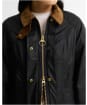 Women's Barbour Icons Beadnell Waxed Jacket - Navy / Birchwood