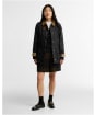 Women's Barbour Icons Beadnell Waxed Jacket - Navy / Birchwood