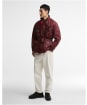 Men's Barbour International Distressed 90th Anniversary A7 Casual Jacket - Red