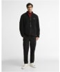Men's Barbour International Reversible Casual Fleece Jacket - DARK BLACK