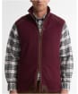 Men's Barbour Langdale Fleece Gilet - Dark Bordeaux