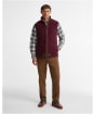 Men's Barbour Langdale Fleece Gilet - Dark Bordeaux