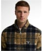 Men's Barbour Tartan Zip Through Fleece Jacket - Birchwood Dress Tartan