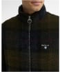 Men's Barbour Tartan Zip Through Fleece Jacket - Shadow Classic Tartan