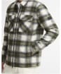 Men's Barbour International Clayton Brushed Fleece Overshirt - Fir Green
