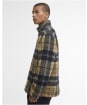 Men's Barbour Tartan Fleece Half Zip - Birchwood Dress Tartan