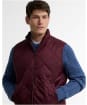 Men's Barbour Finn Gilet - Dark Bordeaux