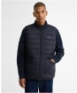 Men's Barbour Reversible Tartan Puffer Gilet - Classic Tartan / Dark Navy