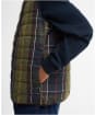 Men's Barbour Reversible Tartan Puffer Gilet - Classic Tartan / Dark Navy