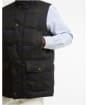 Men's Barbour Lonnen Tartan Puffer Gilet - Shadow Classic Tartan