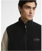 Men's Barbour International Reversible Fleece Gilet - Dark Black