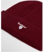 Men's Barbour Cascade Beanie & Scarf Set - Wine