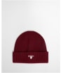 Men's Barbour Cascade Beanie & Scarf Set - Wine