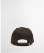 Men's Barbour Waxed Sports Cap - Dark Brown
