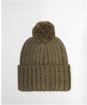 Men's Barbour Kelson Pom Beanie Hat - Olive