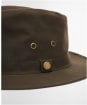 Men's Barbour Crayton Waxed Safari Hat - Olive