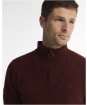Men's Barbour Essential Wool Half Zip Sweater - Russet