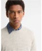 Men's Barbour Essential Lambswool Crew Neck Sweater - Light Grey Marl