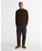 Men's Barbour Holden Half Zip Sweater - Dark Oak