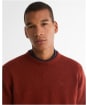 Men's Barbour Tisbury Crew Neck Sweater - Russet