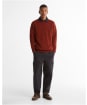 Men's Barbour Tisbury Crew Neck Sweater - Russet