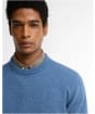 Men's Barbour Tisbury Crew Neck Sweater - Tarn Blue