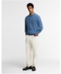 Men's Barbour Tisbury Crew Neck Sweater - Tarn Blue