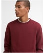 Men's Barbour Pima Cotton Crew Neck Sweater - Russet