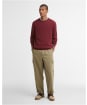 Men's Barbour Pima Cotton Crew Neck Sweater - Russet