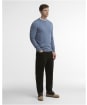 Men's Barbour Pima Cotton Crew Neck Sweater - Tarn Blue