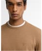 Men's Barbour Pima Cotton Crew Neck Sweater - Sandstone