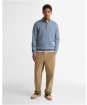 Men’s Barbour Cotton Half Zip Sweater - Tarn Blue