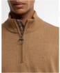 Men’s Barbour Cotton Half Zip Sweater - Sandstone