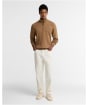 Men’s Barbour Cotton Half Zip Sweater - Sandstone