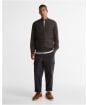 Men's Barbour Carn Baffle Zip Thru Quilted Sweater - Charcoal